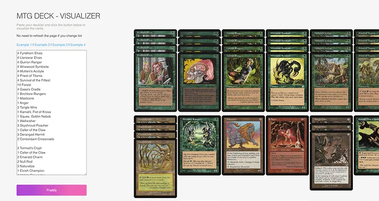 MTG Visual Decklist