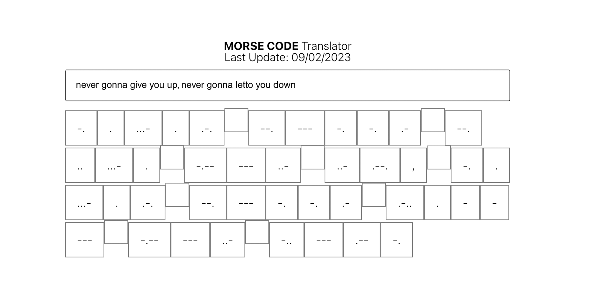 Morse translator