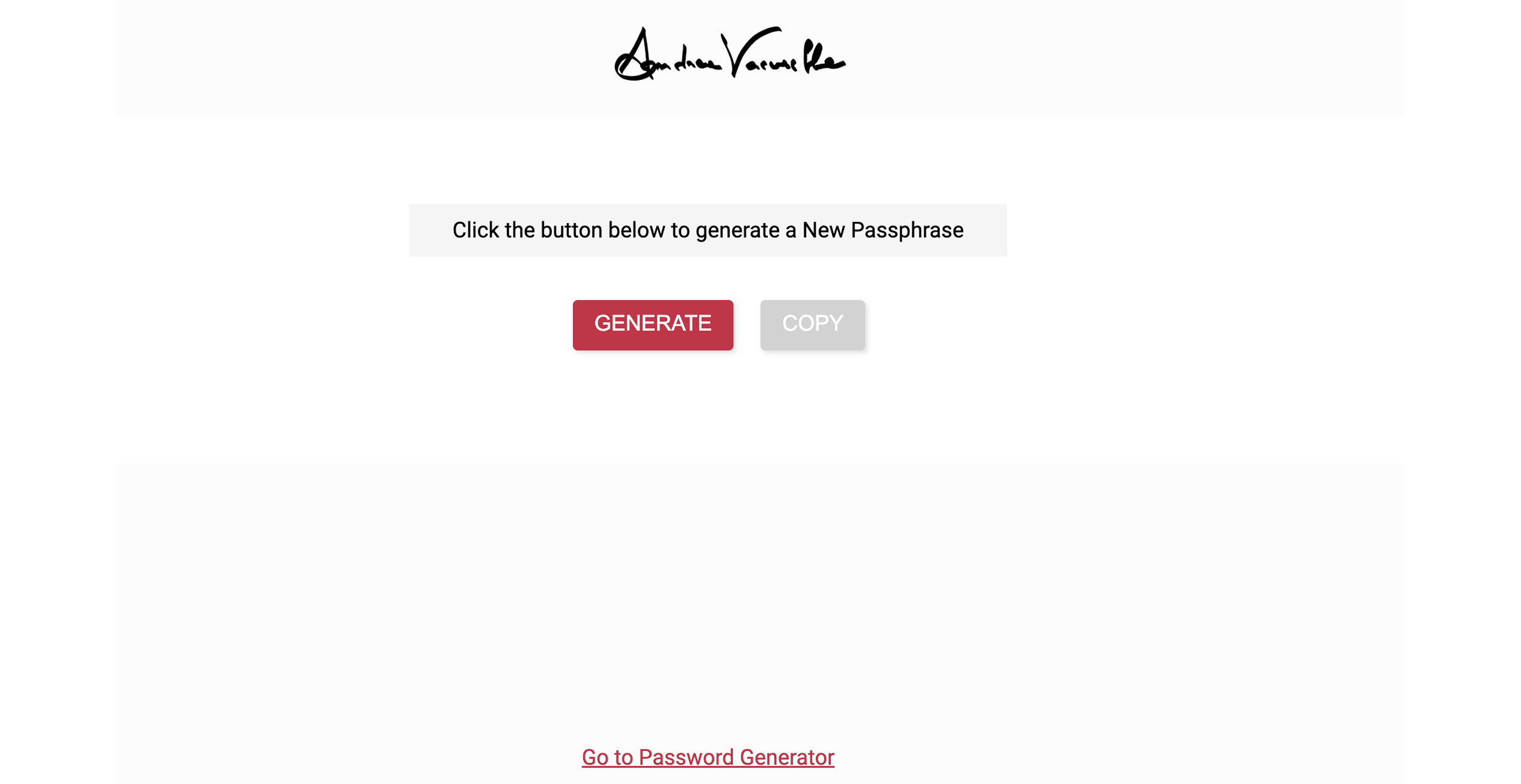 Passphrase Generator