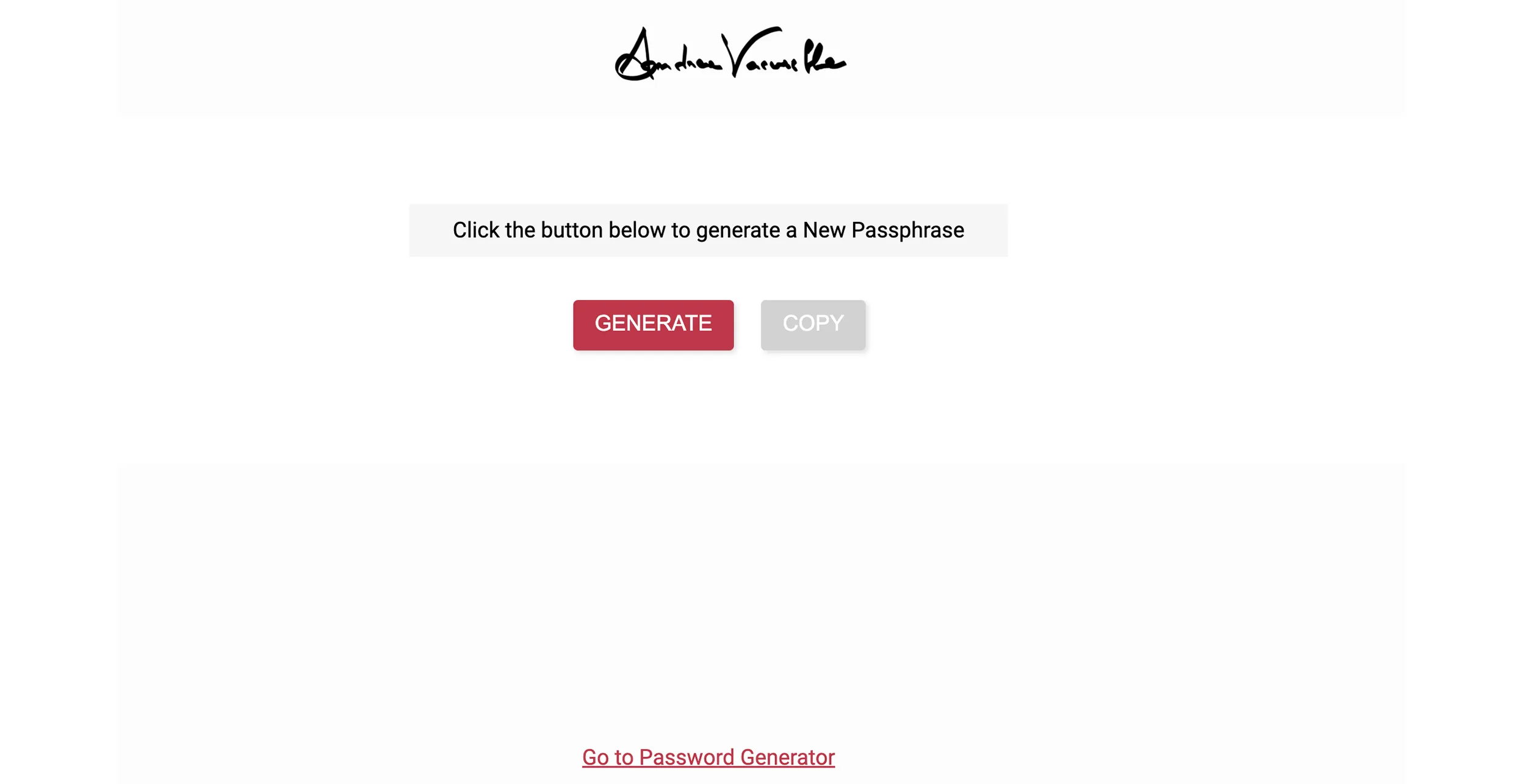 Passphrase Generator
